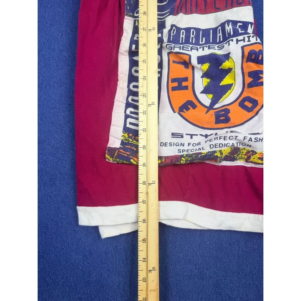 Vintage 90s Passage Sportswear XL Red Graphic Baggy Basketball Shorts